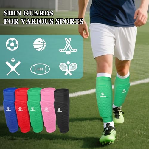 Soccer Shin Guards Shin Pads for Kids Youth Adult - color: Blue, size: X-Small