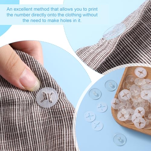 24 PCS Clear Bib Snaps for Runners, Race Number Buckle Fixing System, Triathlon Race Bib Holder, Reusable Running Bib Clips for Runners Marathon, Skating, Track - color: Clear