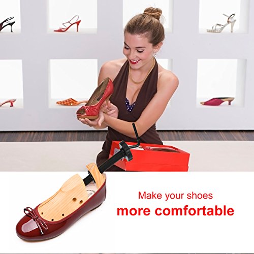 Shoe Stretcher Professional Shoe Trees Stretch Width Length for Men Women - color: Wood-s (Wm's Size Us 3.5--7)