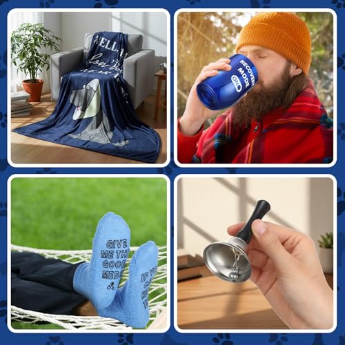 Frienda 4 Pcs Get Well Soon Gift for Men - color: Blue