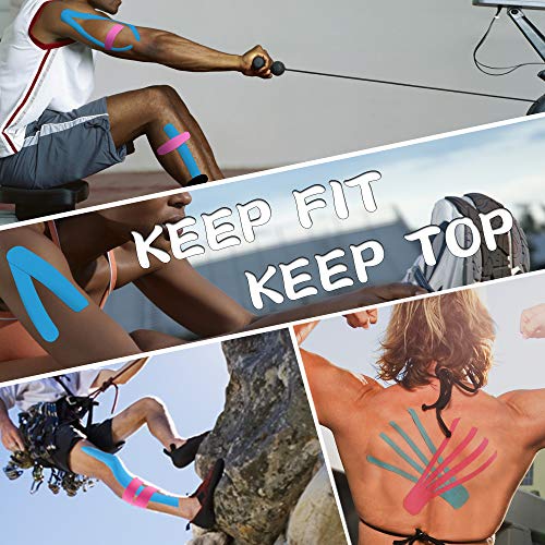 Kinesiology Tape 4 Rolls Beige Uncut Full Range of Motion
