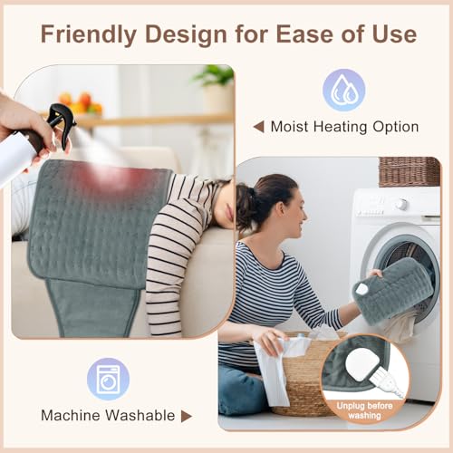 IGXHAVIZ Heating Pad with Adjustable Belt - color: Gray