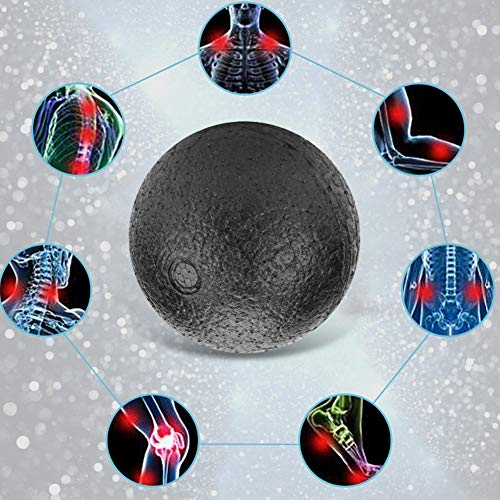 Manual Massage Ball,EPP Yoga Foam Roller Massage Ball Set Point Body Muscle Stress Relief Tool for Shoulders, Arms, Neck, Back and Feet (10CM Single Ball) - color: Black, size: 10CM single ball