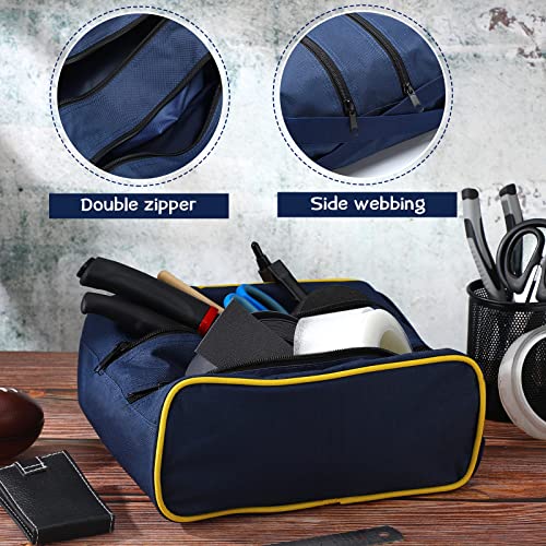 Oudain Hockey Tape Accessory Bag Large Capacity Bag with Double Zipper for Tape Wax Scissors Repair Kit Office Hockey Supplies