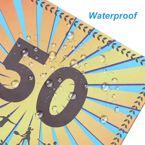 PATIKIL Tearproof Running Bib Numbers, Wheat Ears Waterproof Race Competitor Numbers with Safety Pin for Marathon Sports Game Competition Runner - style: 1-50