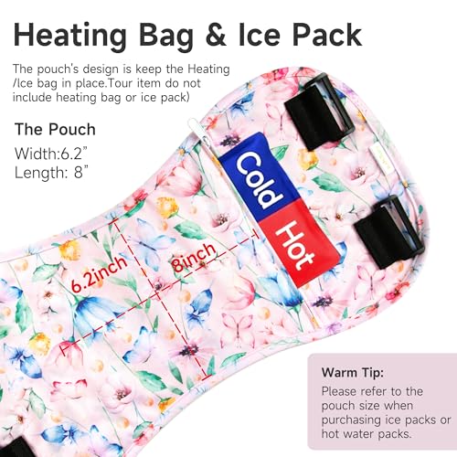 Langsprit Castor Oil Pack Wrap, Cotton Castor Oil Packs for Liver Detox，Butterfly L - color: Flower Butterfly