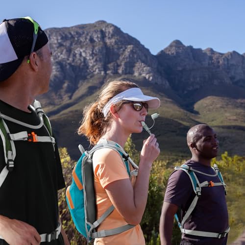 Nepest Hydration Pack Backpack with 2L Water Bladder Reflective Lightweight - color: Teal