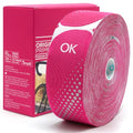 OK TAPE Kinesiology Tape Elastic 100 Strips Precut 2in x 83.4ft 1 Roll Pink - color: Pink, size: 100 PCS