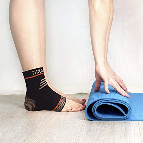 THX4COPPER Infused Compression Ankle Brace - size: Medium