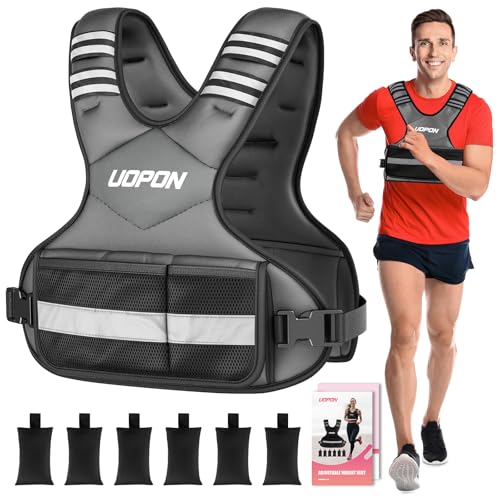 Adjustable Weighted Vest Women, 6-12 Lb Ruck Vest with 6 Ironsand weights - color: Gray, size: 20-32 Lbs