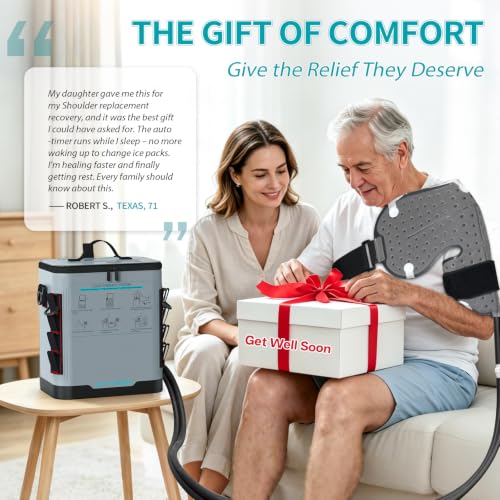 ICYTHRP Programmable Timer Cold Therapy Machine for Shoulder w/Quiet Pump