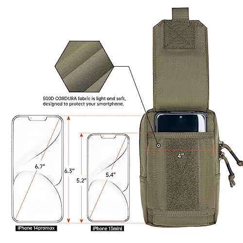 EXCELLENT ELITE SPANKER Tactical EDC Pouch Molle Utility Pouch Phone Pouch - color: Ranger Green