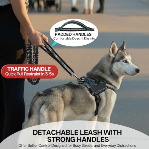 Hands Free Dog Leash, 240LB Heavy Duty Retractable with Fanny Pack