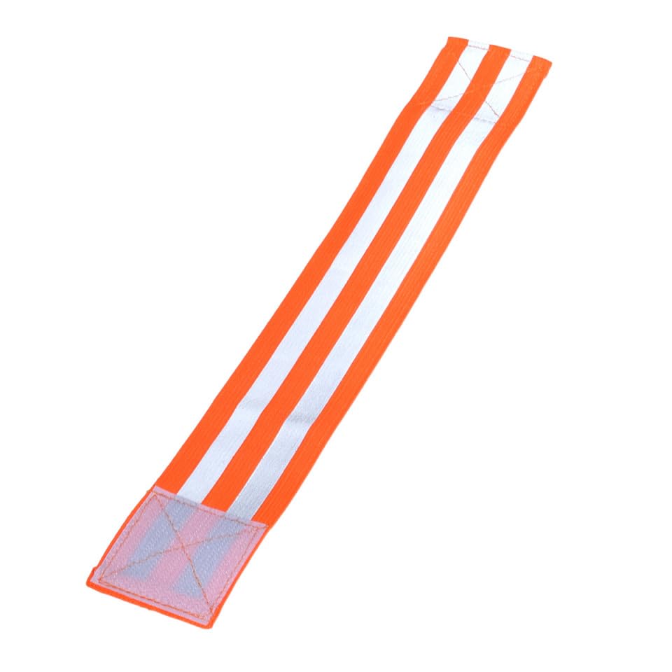 Pair Safety Strap Armband Men’s Bike Safety Gear Vest for Men Reflective Wristbands for High Visibility - color: Orange