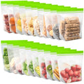 SPLF 20 Pack Reusable Half Gallon Freezer Bags Dishwasher Microwave Safe - size: 20 Pack-Half Gallon