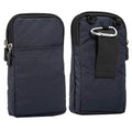 Small Belt Waist Bag for Men Phone, Cell Phone Crossbody Purse Men, 6.0" Nylon Mens Travel Bag Cellphone Crossbody Purse Belt Clip Holster Cellphone Shoulder Messenger Pouch Carrying Case with Loop - color: Dark Blue 6.0 Inch (9*16.5*3.0CM)