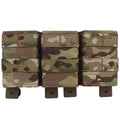 Triple Molle Mag Pouch 5.56 Tactical Open Top Magazine Holder Carrier with Quick Release Magazine Pouch Insert - color: CP