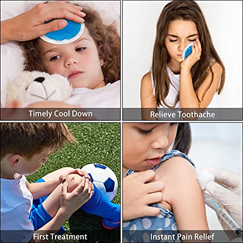 Tutmyrea Reusable Soft Small Ice Packs - 12 Pack Cold Compress for Injuries, Eyes, Face, Breast, Allergies, Small Wounds - size: 12 Count (Pack of 1)