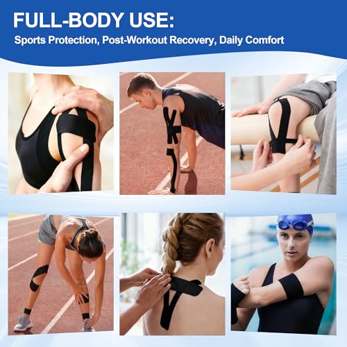 Latex-Free Kinesiology Tape Precut 140 Strips, K Tape Bulk Roll