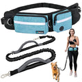 PetAmi Hands Free Dog Leash with Waist Running Belt Bag, Single (Teal) - color: Turquoise, size: 1 Leash