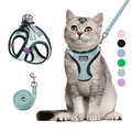 Cat Harness and Leash Set, Soft and Breathable Vest with Reflective Strip, Escape Proof Kitten Harness, Easy to Wear for Cats Walking and Traveling (Light Green, XS) - color: Light Green, size: XS (Chest:12''-13'')