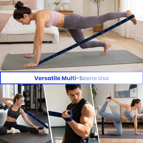 Resistance Band for Exercise, Physical Therapy, Rehab&Flexibility, Stretch Band for Yoga/Pilates/Dance/Gymnastics, Number Loop Elastic Strap for Body Shaping Home Gym