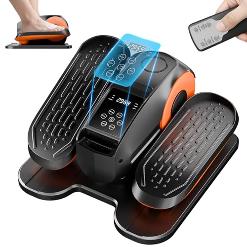 DamKee Under Desk Oval Exercise Machine Electric Oval Leg Exerciser Seen on TV 12 Speed Foot Exerciser for Seniors Portable Mini Seat Pedal Exerciser for Home Office