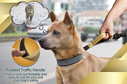 SparklyPets Hands Free Dog Leash, Medium & Large Breeds, Premium Gold - color: Premium Gold, size: 1 dog M/L