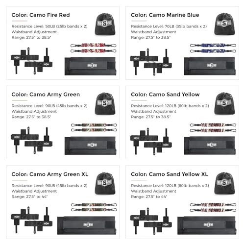 INNSTAR Vertical Jump Trainer for Volleyball Basketball Home Gym, Jump Machine Resistance Bands, Easy to Carry, Adjustable Jump Training Equipment - color: Camouflage-90LB