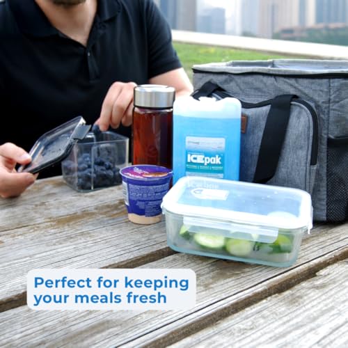 Cryopak ICEpak Hard Shell Reusable Ice Packs for Coolers and Lunch Box Use, Freezer Safe Gel Design, Professional Grade Cooling, Non-Toxic and BPA Free, Essential Travel Accessories - size: Small (3 Pack)