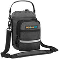 SUN CUBE Insulated Water Bottle Carrier Bag with Strap, Crossbody Sling - color: Gray, size: 64 oz