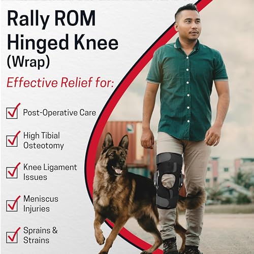 Condylar Hinged Knee Brace for Ligament Injury (Small - Short) - size: Small, style: Rally Rom Short