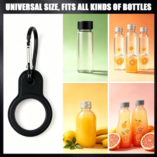 4PCS Silicone Water Bottle Carrier Holder With Keychain Clip For Hiking