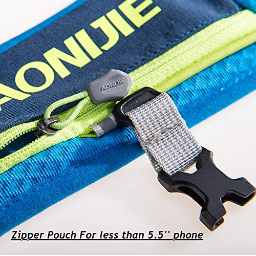 AONIJIE Running Vest Hydration Backpack 5L Unisex Trail Water Lightweight - color: Gray and No Water Bladder