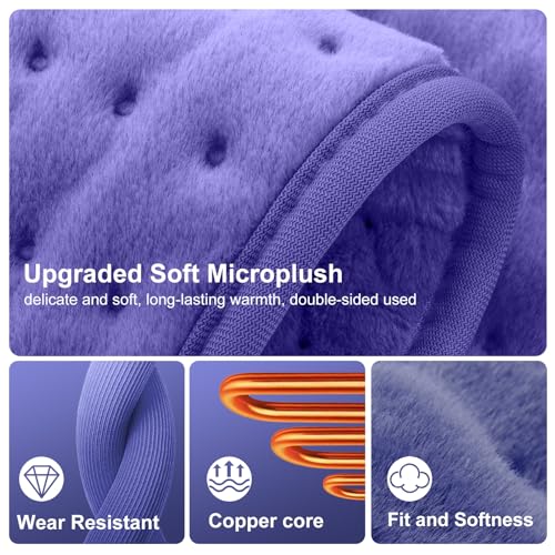 VALGELUIK Heating Pad for Back Pain Relief, 12"x24" Electric Heat Pad Gifts - color: Purple, size: 12 Inch x 24 Inch