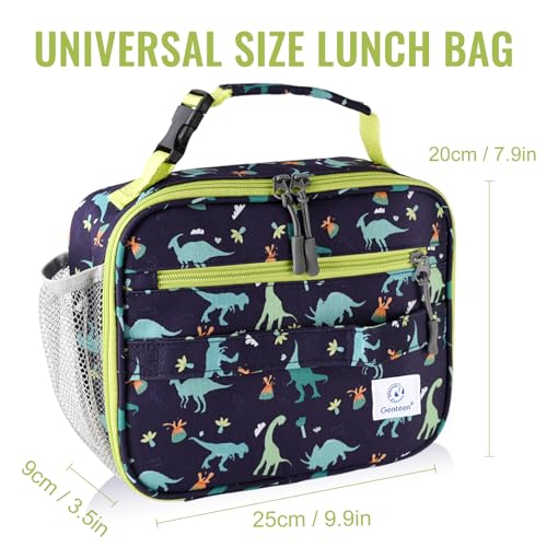 Genteen Kids Insulated Lunch Box for Boys Girls,Back to School,Office - color: P-1pk Dino