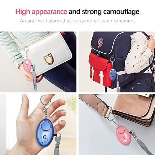 Emergency Personal Alarm, 3 Pack 140DB Person Siren with LED Lights, Personal Panic Alarm for Men, Women, Children, Elderly Emergency Security, Self Defense Electronic Device