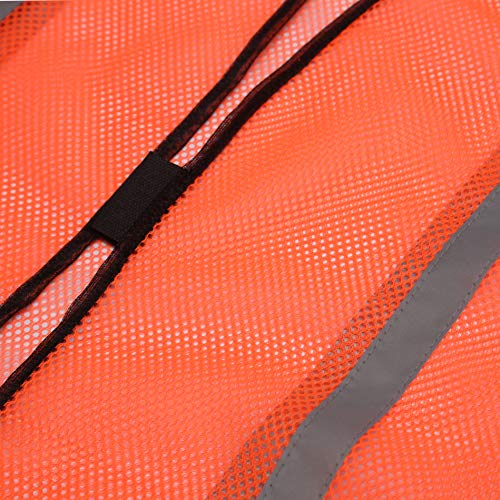 zojo High Visiblity Reflective Mesh Safety Vest Bulk 10 Pack - color: 10pcs-neon Orange