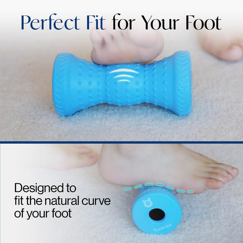 Tumaz Foot Roller for Deep Tissue Massage & Reflexology - color: Foot Roller (Original) - Sky Blue