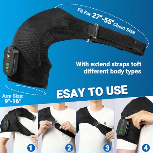 Shoulder Massager Heating Pad for Pain Relief Rotator Cuff, FSA Approved