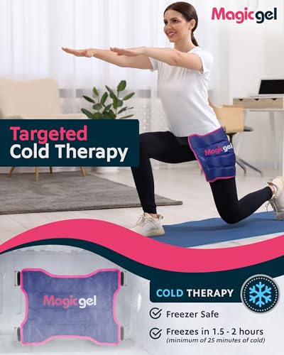 Magic Gel Hip Ice Pack Wrap - Reusable Cold Pack for Hip Bursitis, Hip Replacement Surgery and Hip Flexor Pain. Hip ice wrap for Inflammation, Swelling and Hip Pain Relief - style: Hip Ice Pack
