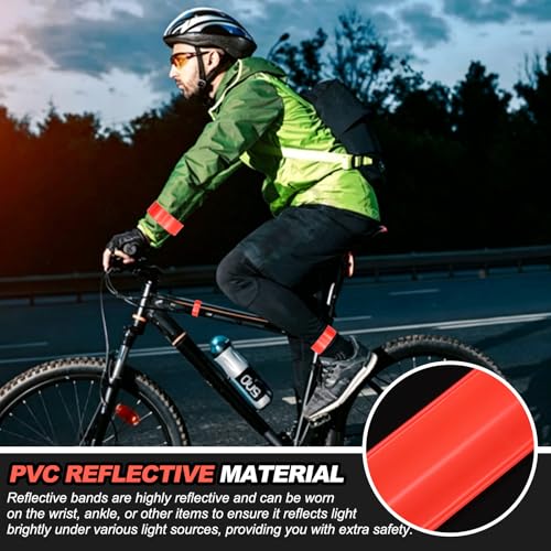 Reflective Bands Night Walking Reflector Arm Wristbands - color: Grass Green/Yellow