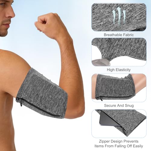 PATIKIL Sports Armband Sleeve XL Size Universal Running Holder Arm Black - color: Black, size: XL