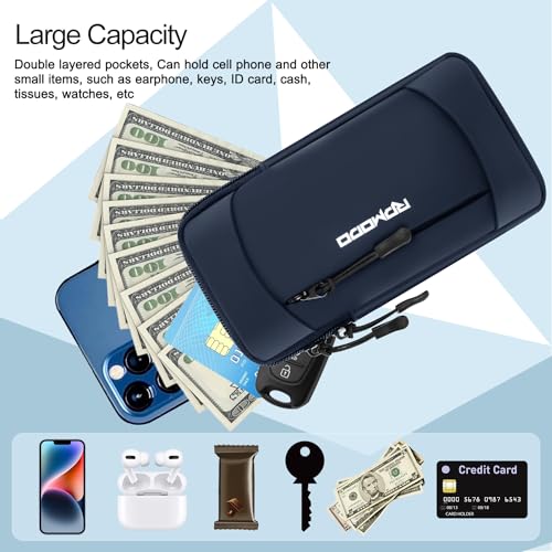 Phone Holder for Running Lightweight Armband for Men Women 7.5" Blue - color: 03-Blue
