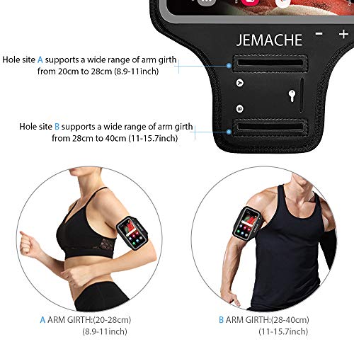 Running Armband for Samsung Galaxy S26/S25/S24/S23 Ultra (Black) - color: Black, size: 6.9" (S Ultra)