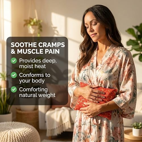 Basic Herb Pack Heating Pad, Red - size: 1 Pack, style: Celestial Red