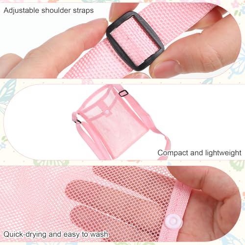 3 Pack Water Bottle Holder with Strap Bottles Mesh Water Bottle Holder with Strap Adjustable Carrier Lightweight Carrier for Hiking, Travel, Cycling, Gym, Running