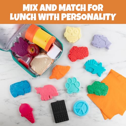 Kids Hard Ice Packs 3 Pack, Slim Reusable Freezer Packs for Lunch Boxes - color: Black Brick
