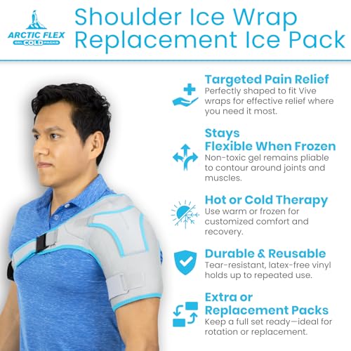 Arctic Flex Gel Replacement Packs - Ice Packs Reusable for Shoulder Ice - size: Shoulder
