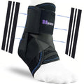 Ankle Brace, Figure 8 Lace Up Stabilizer with Side Support Pads - size: Large